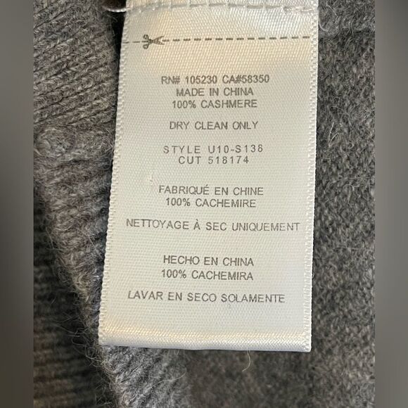 EQUIPMENT Femme Oversized Cashmere Cardigan in heather gray. Small - Picture 7 of 8